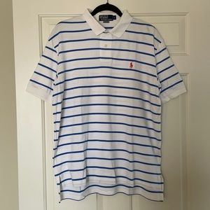 Ralph Lauren Polo Shirt - White Striped